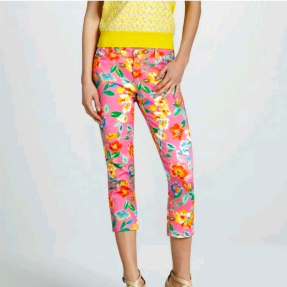 Kate Spade floral Broome Street skinny pant